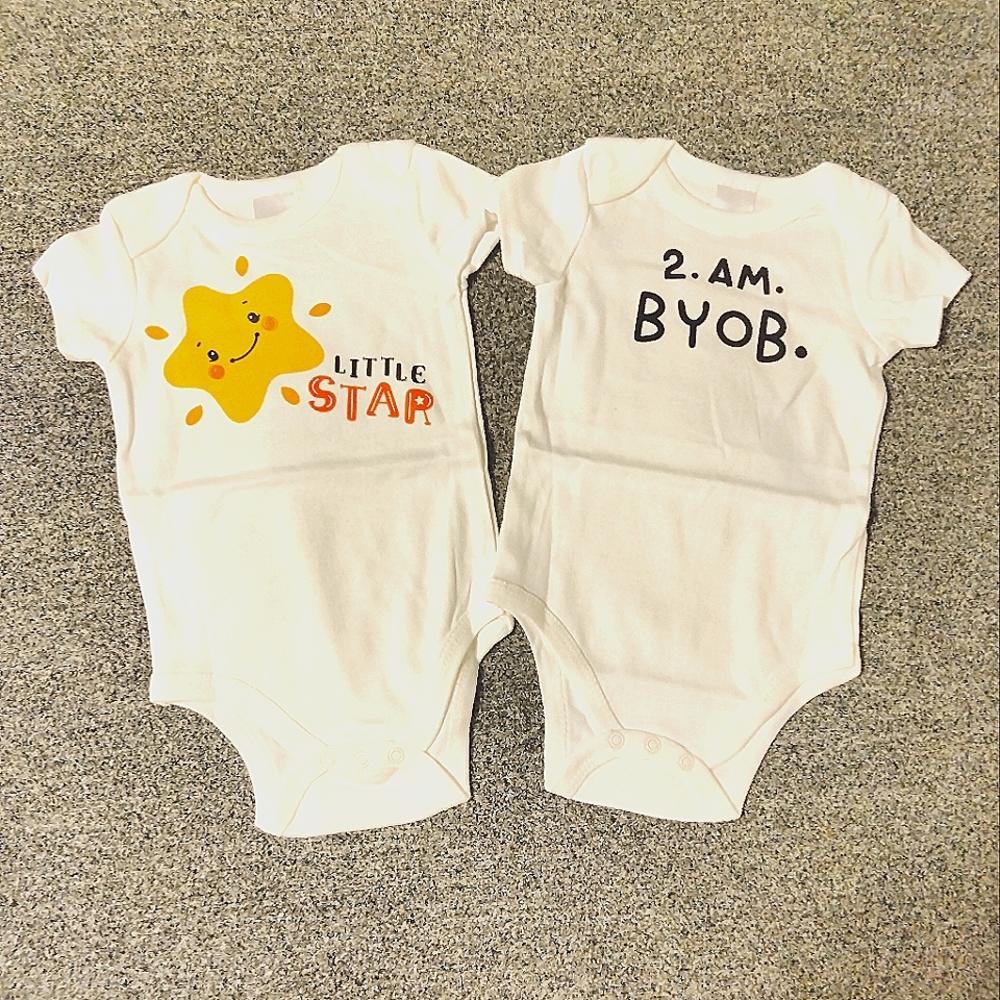 Two infant onesies 12m-18m